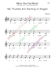 Click to enlarge: "My Thumbs Are Starting to Wiggle" Beats Format
