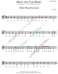 Click to Enlarge: "Old MacDonald" Letter Names Format