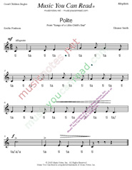 Click to Enlarge: "Polite" Rhythm Format