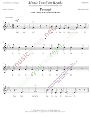 Click to Enlarge: "Prompt" Rhythm Format