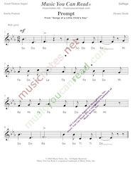 Click to Enlarge: "Prompt" Solfeggio Format