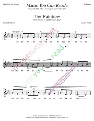 Click to Enlarge: "The Rainbow" Solfeggio Format