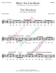 Click to Enlarge: "The Rainbow" Solfeggio Format