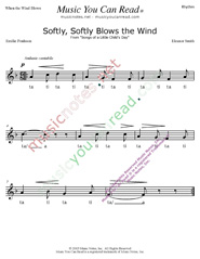 Click to Enlarge: "Softly, Softly Blows the Wind" Rhythm Format