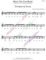 Click to Enlarge: "Swapping Song" Rhythm Format