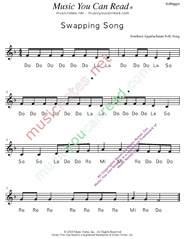 Click to Enlarge: "Swapping Song" Solfeggio Format