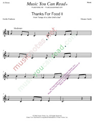 "Thanks for Food #2" Music Format