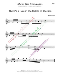"There's a Hole in the Middle of the Sea" Music Format