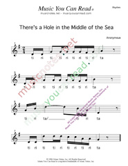 Click to Enlarge: "There's a Hole in the Middle of the Sea" Rhythm Format