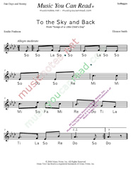 Click to Enlarge: "To the Sky and Back" Solfeggio Format