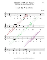 Click to enlarge: "Train is A-Comin'" Beats Format