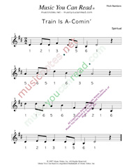 Click to Enlarge: "Train is A-Comin'" Pitch Number Format