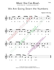 Click to enlarge: "We Are Going Down the Numbers" Beats Format