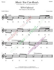 Click to Enlarge: "Whirlabout" Rhythm Format