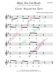 Click to Enlarge: "Circle 'Round the Zero" Letter Names Format