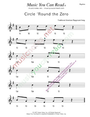 Click to Enlarge: "Circle 'Round the Zero" Rhythm Format