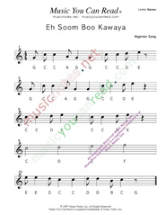 Click to Enlarge: "Eh Soom Boo Kawaya" Letter Names Format