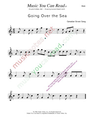 "Going Over the Sea" Music Format