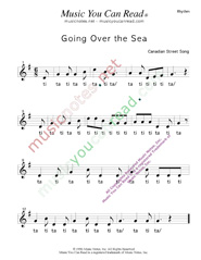 Click to Enlarge: "Going Over the Sea" Rhythm Format