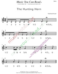 Click to enlarge: "The Hunting Horn" Beats Format