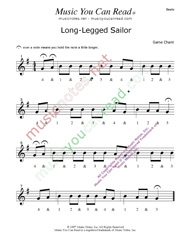 Click to enlarge: "Long-Legged Sailor" Beats Format