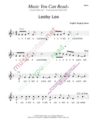 Click to enlarge: "Looby Loo" Beats Format