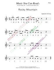 Click to enlarge: "Rocky Mountain" Beats Format
