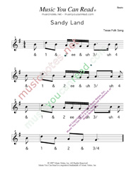 Click to enlarge: "Sandy Land" Beats Format