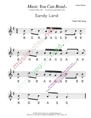 Click to Enlarge: "Sandy Land" Letter Names Format