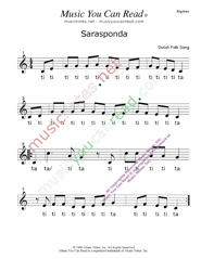 Click to Enlarge: "Sarasponda" Rhythm Format