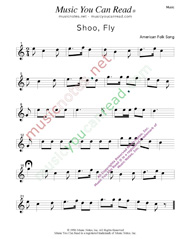 "Shoo, Fly" Music Format