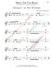 "Stoopin'' on the Window" Music Format