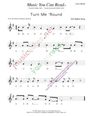 Click to Enlarge: "Turn Me 'Round" Letter Names Format