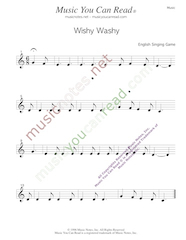 "Wishy Washy" Music Format