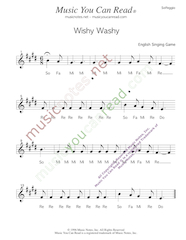 Click to Enlarge: "Wishy Washy" Solfeggio Format