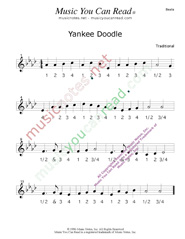 Click to enlarge: "Yankee Doodle" Beats Format