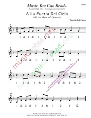 Click to enlarge: "A La Puerta Del Cielo" Beats Format