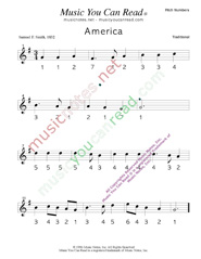 Click to Enlarge: "America" Pitch Number Format