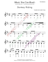 Click to Enlarge: "Donkey Riding" Pitch Number Format