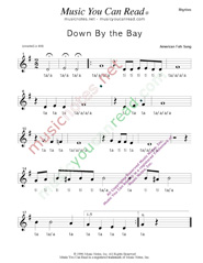 Click to Enlarge: "Down by the Bay" Rhythm Format