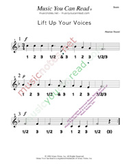 Click to enlarge: "Lift Up Your Voices" Beats Format