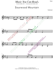 "Sourwood Mountain" Music Format