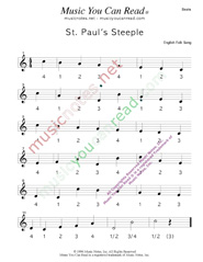 Click to enlarge: "St. Paul's Steeple" Beats Format
