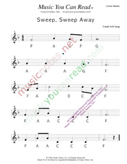 Click to Enlarge: "Sweep, Sweep Away" Letter Names Format