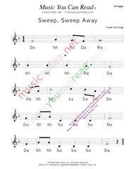 Click to Enlarge: "Sweep, Sweep Away" Solfeggio Format