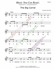 Click to Enlarge: "The Big Coral," Rhythm Format