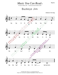 Click to Enlarge: "Buckeye Jim," Rhythm Format