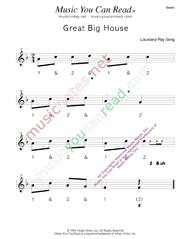 Click to enlarge: "Great Big House," Beats Format