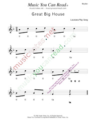 Click to Enlarge: "Great Big House," Rhythm Format