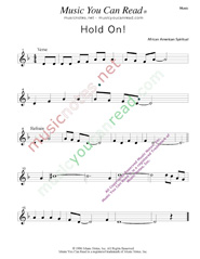 "Hold On!," Music Format